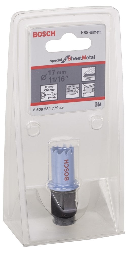 Bosch - Special Serisi Metal Ve Inox Malzemeler için Delik Açma Testeresi (Panç) 17 mm - Resim 2