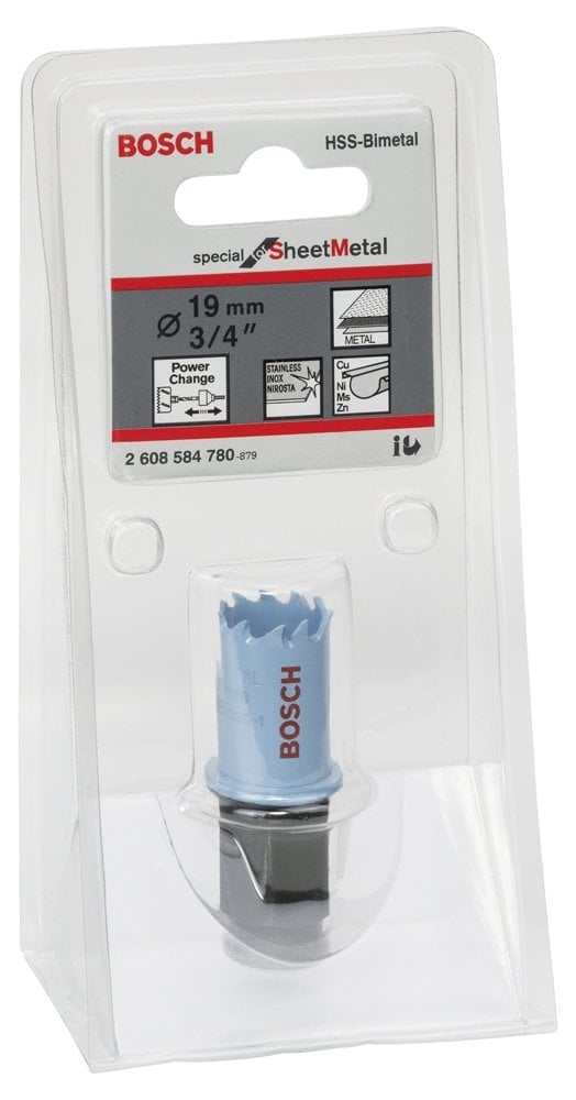 Bosch - Special Serisi Metal Ve Inox Malzemeler için Delik Açma Testeresi (Panç) 19 mm - Resim 2