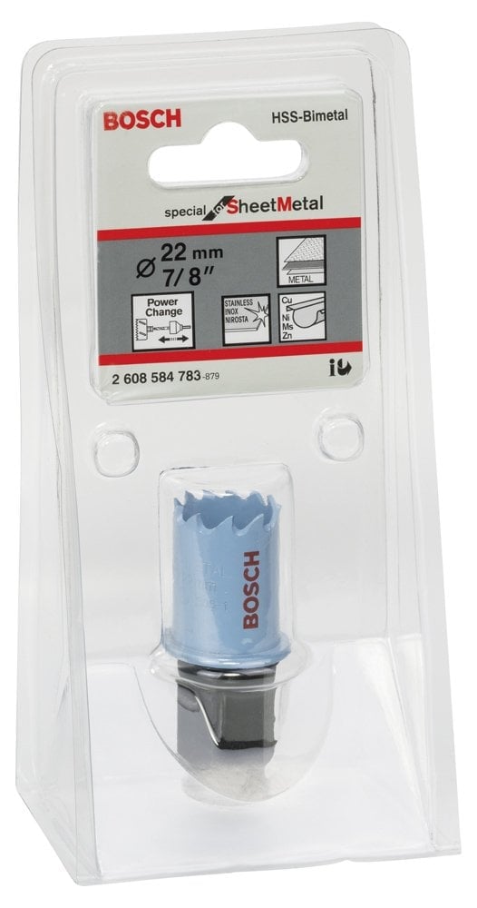 Bosch - Special Serisi Metal Ve Inox Malzemeler için Delik Açma Testeresi (Panç) 22 mm - Resim 2