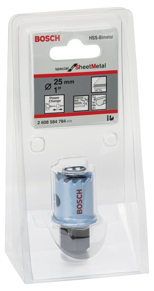 Bosch - Special Serisi Metal Ve Inox Malzemeler için Delik Açma Testeresi (Panç) 25 mm - Resim 2
