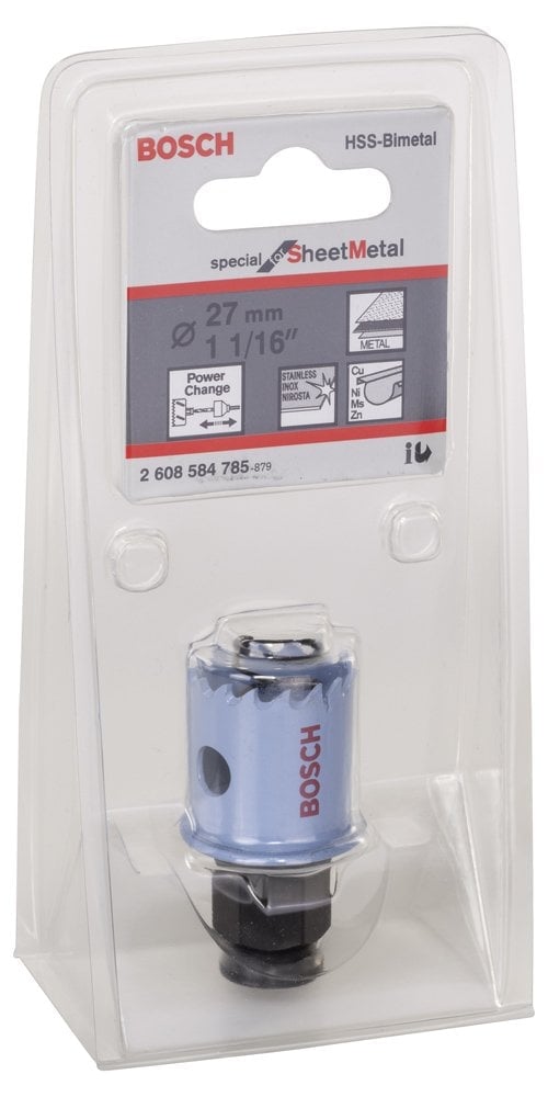 Bosch - Special Serisi Metal Ve Inox Malzemeler için Delik Açma Testeresi (Panç) 27 mm - Resim 2