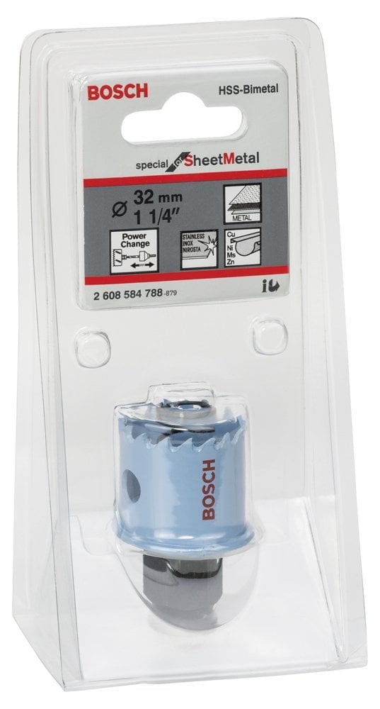 Bosch - Special Serisi Metal Ve Inox Malzemeler için Delik Açma Testeresi (Panç) 32 mm - Resim 2