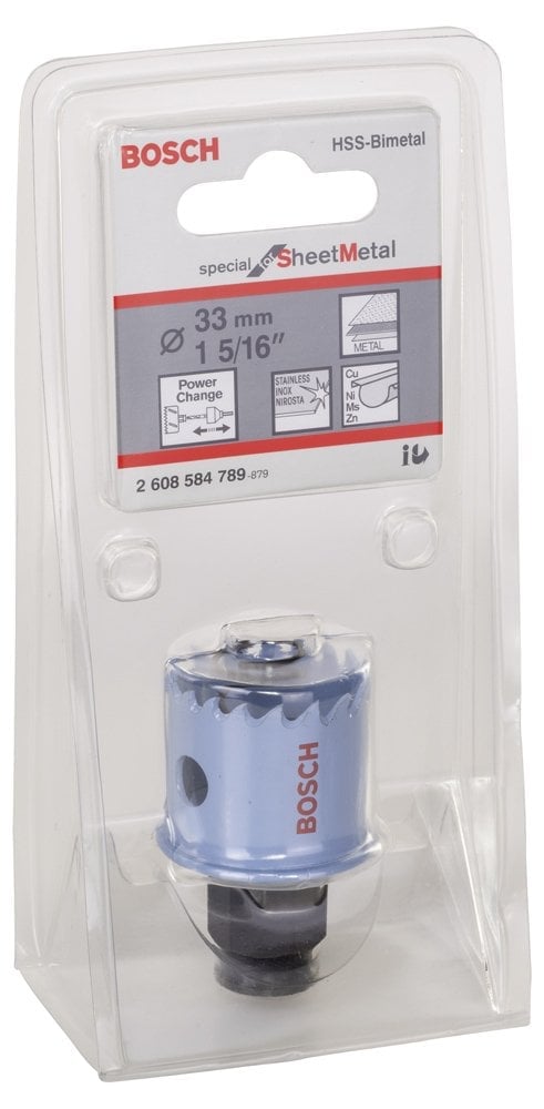 Bosch - Special Serisi Metal Ve Inox Malzemeler için Delik Açma Testeresi (Panç) 33 mm - Resim 2