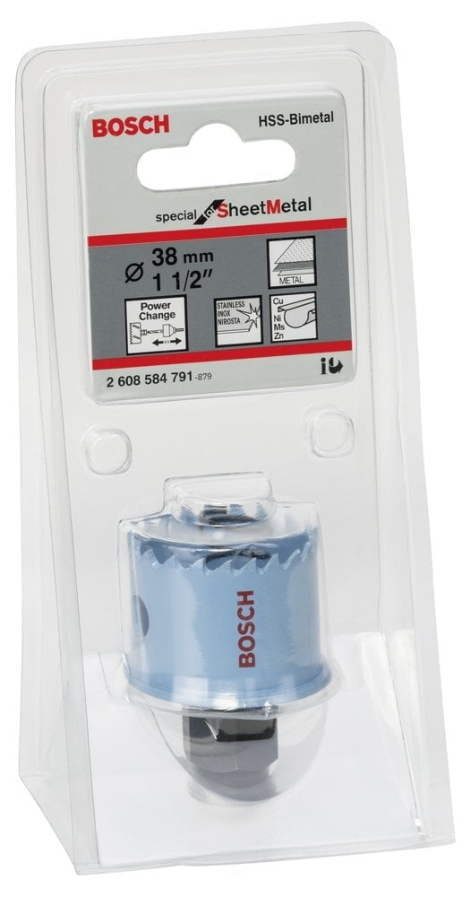 Bosch - Special Serisi Metal Ve Inox Malzemeler için Delik Açma Testeresi (Panç) 38 mm - Resim 2