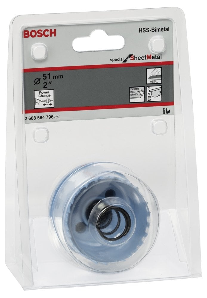 Bosch - Special Serisi Metal Ve Inox Malzemeler için Delik Açma Testeresi (Panç) 51 mm - Resim 2
