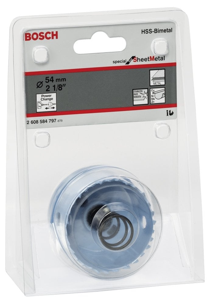 Bosch - Special Serisi Metal Ve Inox Malzemeler için Delik Açma Testeresi (Panç) 54 mm - Resim 2