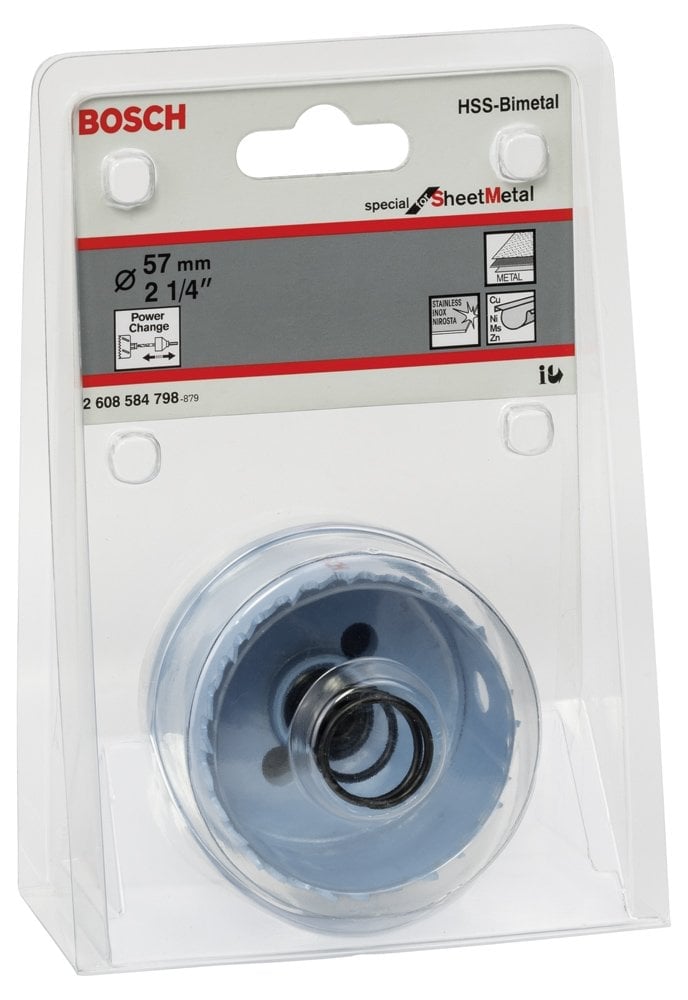 Bosch - Special Serisi Metal Ve Inox Malzemeler için Delik Açma Testeresi (Panç) 57 mm - Resim 2
