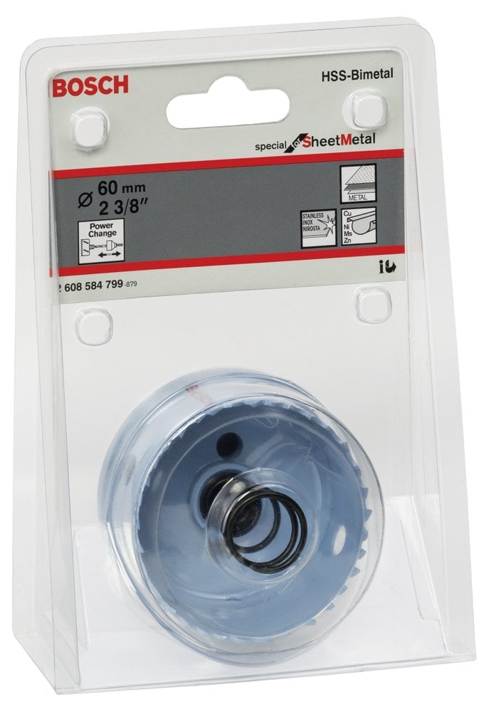 Bosch - Special Serisi Metal Ve Inox Malzemeler için Delik Açma Testeresi (Panç) 60 mm - Resim 2