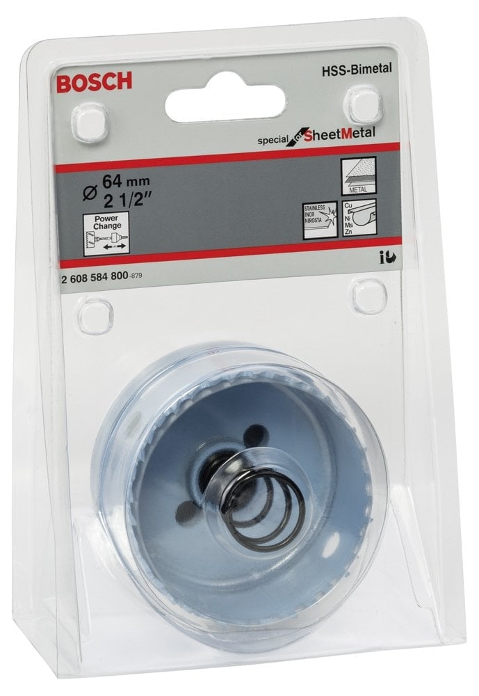 Bosch - Special Serisi Metal Ve Inox Malzemeler için Delik Açma Testeresi (Panç) 64 mm - Resim 2