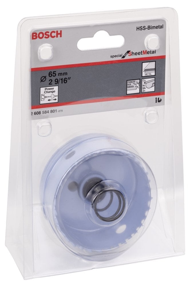 Bosch - Special Serisi Metal Ve Inox Malzemeler için Delik Açma Testeresi (Panç) 65 mm - Resim 2