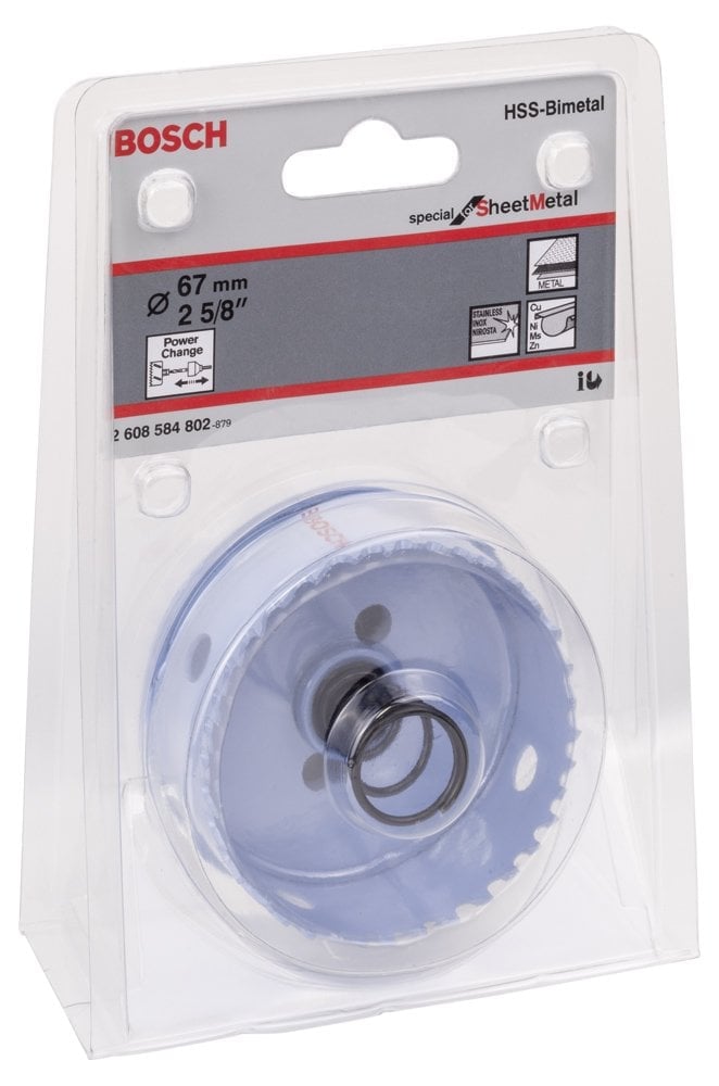 Bosch - Special Serisi Metal Ve Inox Malzemeler için Delik Açma Testeresi (Panç) 67 mm - Resim 2