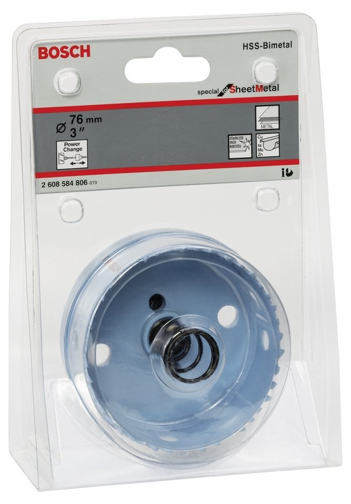 Bosch - Special Serisi Metal Ve Inox Malzemeler için Delik Açma Testeresi (Panç) 76 mm - Resim 2