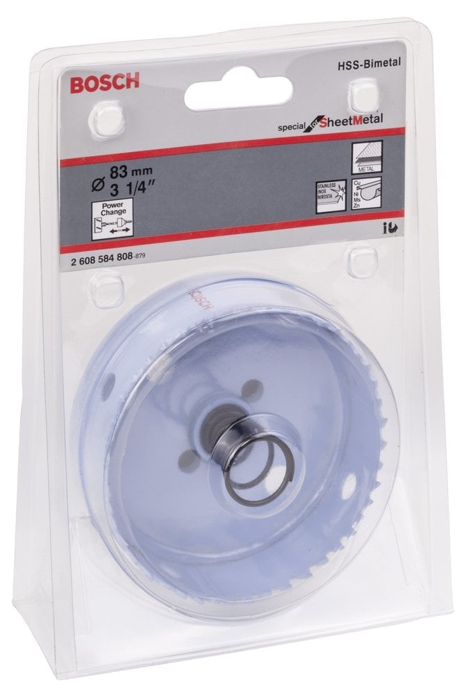 Bosch - Special Serisi Metal Ve Inox Malzemeler için Delik Açma Testeresi (Panç) 83 mm - Resim 2