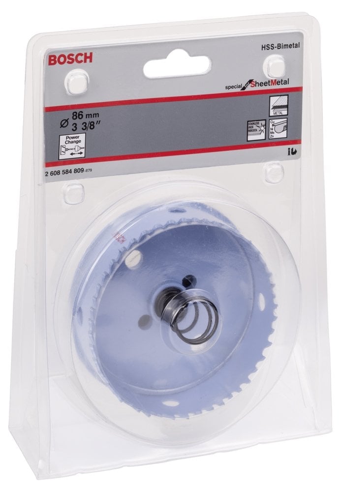 Bosch - Special Serisi Metal Ve Inox Malzemeler için Delik Açma Testeresi (Panç) 86 mm - Resim 2