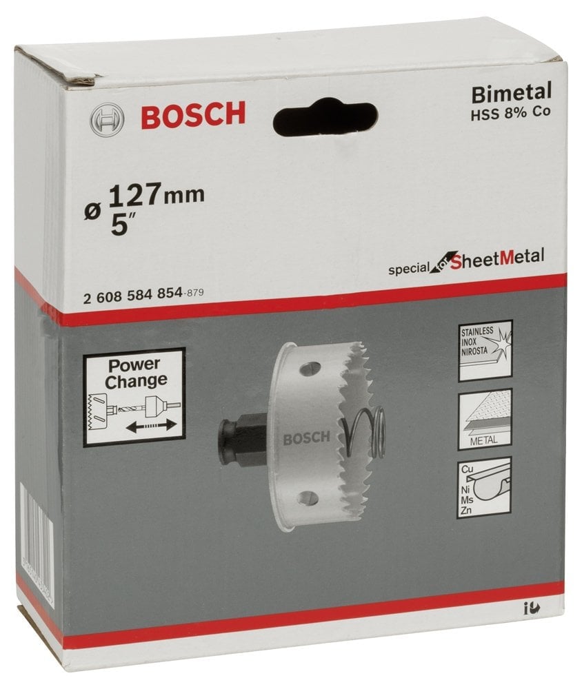 Bosch - Special Serisi Metal Ve Inox Malzemeler için Delik Açma Testeresi (Panç) 127 mm - Resim 2