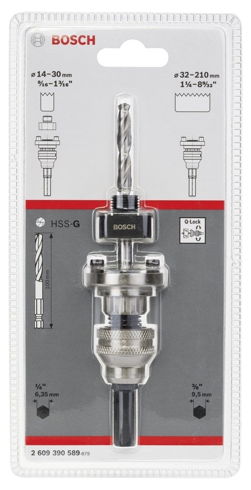 Bosch - Altıgen Şaftlı Q-Lock (Hızlı Kilitleme) Adaptörü, 14-210 mm Pançlar için - Resim 2