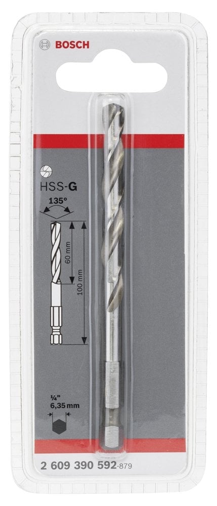Bosch - Altıgen Şaftlı HSS-G Merkezleme ucu 100 mm - Resim 2