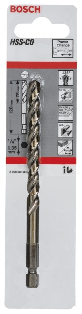 Bosch - Altıgen Şaftlı HSS-Co Merkezleme ucu 120 mm - Resim 2