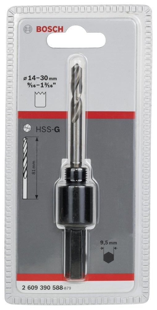 Bosch - Altıgen Şaftlı 14-30 mm Pançlar İçin Adaptör, Anahtar Ağzı 9,52 mm - Resim 2