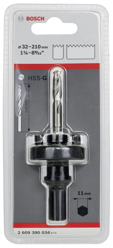 Bosch - 11 mm Altıgen Şaftlı 32-210 mm Pançlar için Adaptör - Resim 2