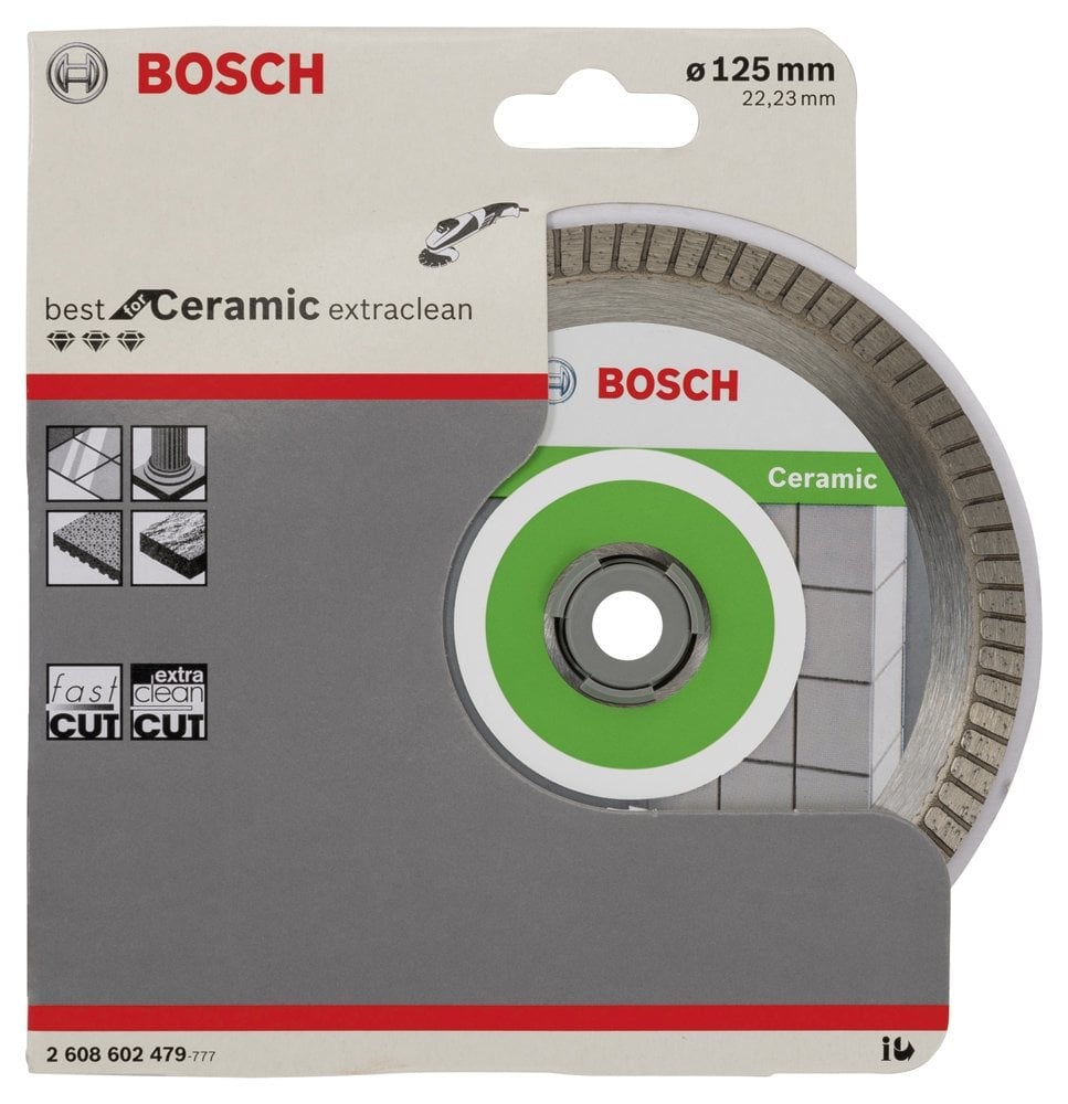 Bosch - Best Serisi Seramik İçin, Extra Temiz Kesim Turbo Segman  Elmas Kesme Diski 125 mm - Resim 2