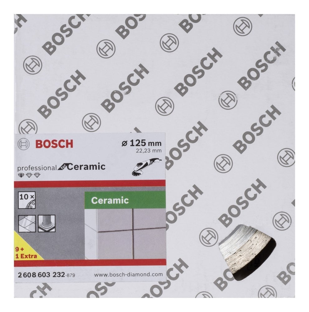 Bosch - Standard Seri Seramik İçin, 9+1 Elmas Kesme Diski Set 125mm - Resim 2