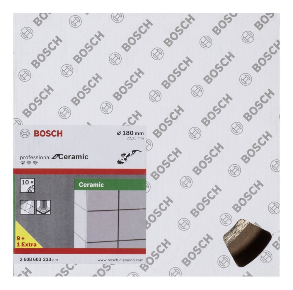Bosch - Standard Seri Seramik İçin, 9+1 Elmas Kesme Diski Set 180 mm - Resim 2
