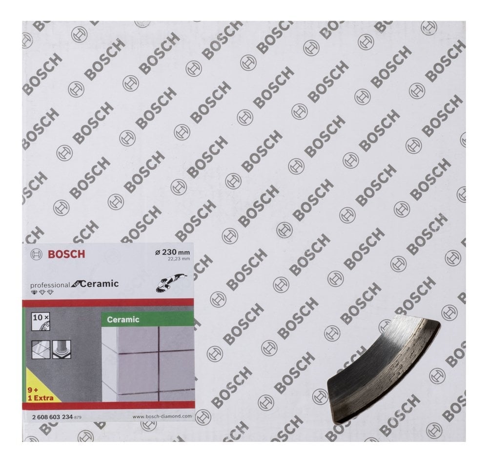 Bosch - Standard Seri Seramik İçin, 9+1 Elmas Kesme Diski Set 230 mm - Resim 2
