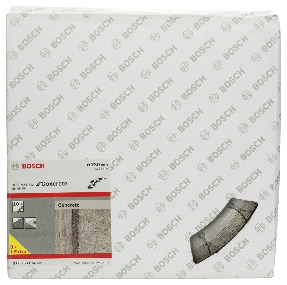 Bosch - Standard Seri Beton İçin, 9+1 Elmas Kesme Diski Set 230 mm - Resim 2