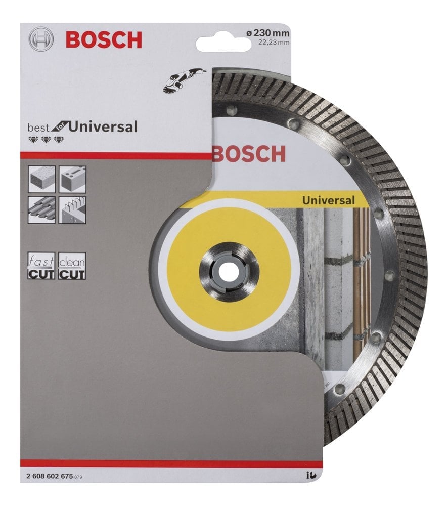 Bosch - Best Serisi Genel Yapı Malzemeleri İçin Turbo Segmanlı Elmas Kesme Diski 230 mm - Resim 2