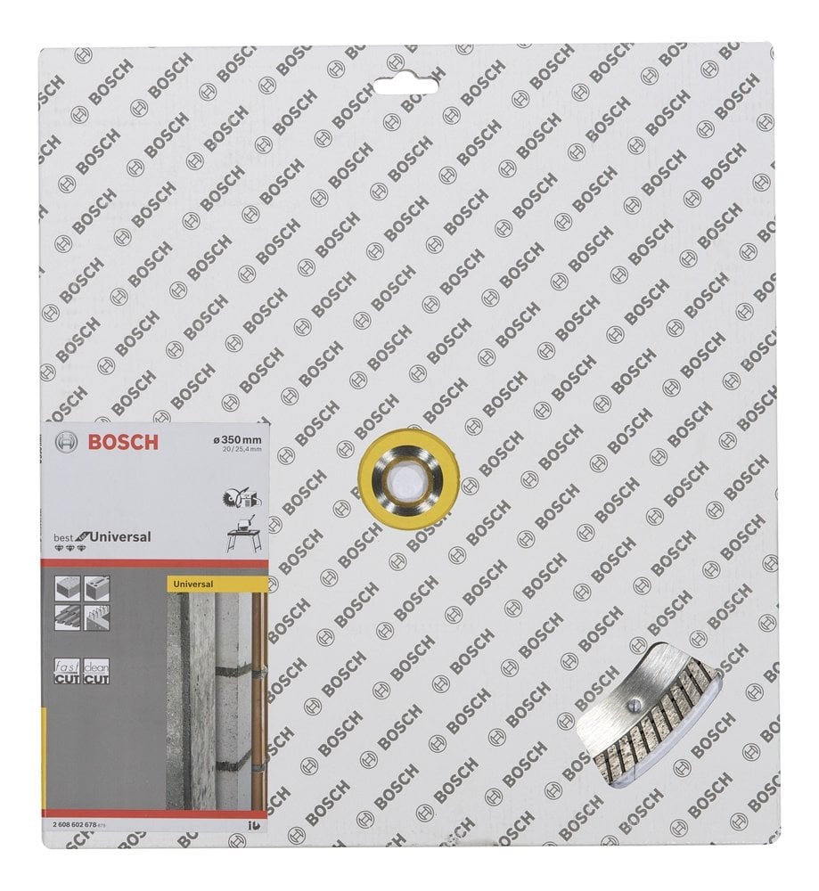 Bosch - Best Serisi Genel Yapı Malzemeleri İçin Turbo Segmanlı Elmas Kesme Diski 350 mm - Resim 2