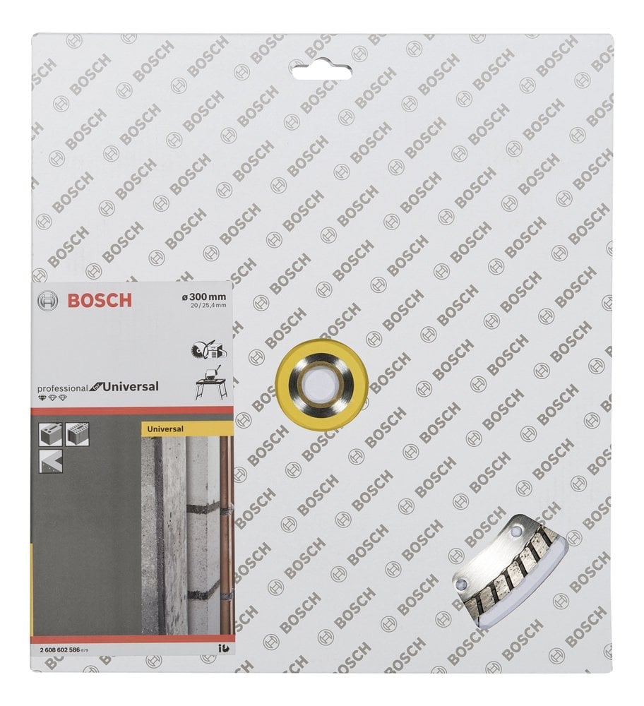 Bosch - Standard Seri Genel Yapı Malzemeleri İçin Turbo Segman Elmas Kesme Diski 300 mm - Resim 2