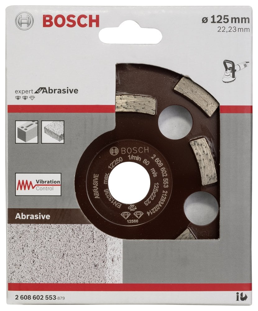 Bosch - Expert Serisi Aşındırıcı Malzemeler İçin Elmas Çanak Disk 125 mm - Resim 2