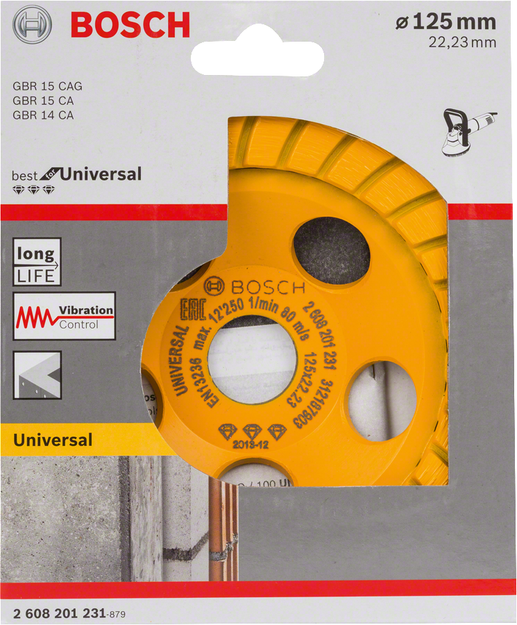 Bosch - Best Serisi Universal Turbo Elmas Çanak Disk 125 mm - Resim 2