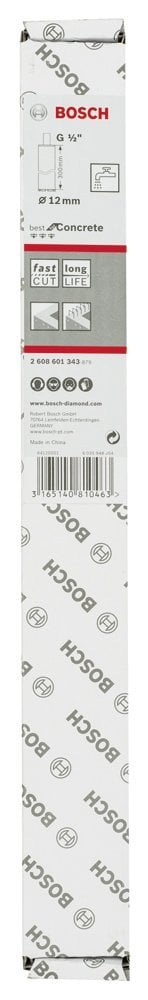 Bosch - Best Serisi Beton İçin 1/2'' Girişli Elmas Sulu Karot Ucu 12 mm - Resim 2
