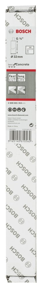 Bosch - Best Serisi Beton İçin 1/2'' Girişli Elmas Sulu Karot Ucu 32 mm - Resim 2