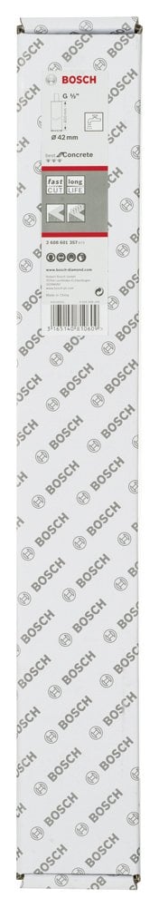 Bosch - Best Serisi Beton İçin 1/2'' Girişli Elmas Sulu Karot Ucu 42 mm - Resim 2