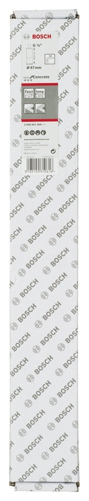 Bosch - Best Serisi Beton İçin 1/2'' Girişli Elmas Sulu Karot Ucu 47 mm - Resim 2