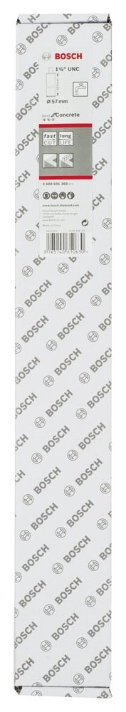 Bosch - Best Serisi Beton İçin 1 1/4'' UNC Girişli Elmas Sulu Karot Ucu 57 mm - Resim 2