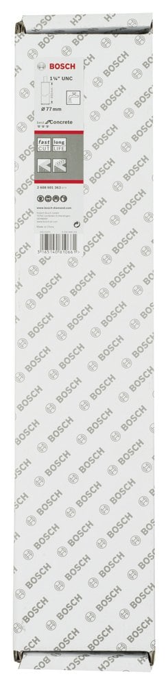 Bosch - Best Serisi Beton İçin 1 1/4'' UNC Girişli Elmas Sulu Karot Ucu 77 mm - Resim 2