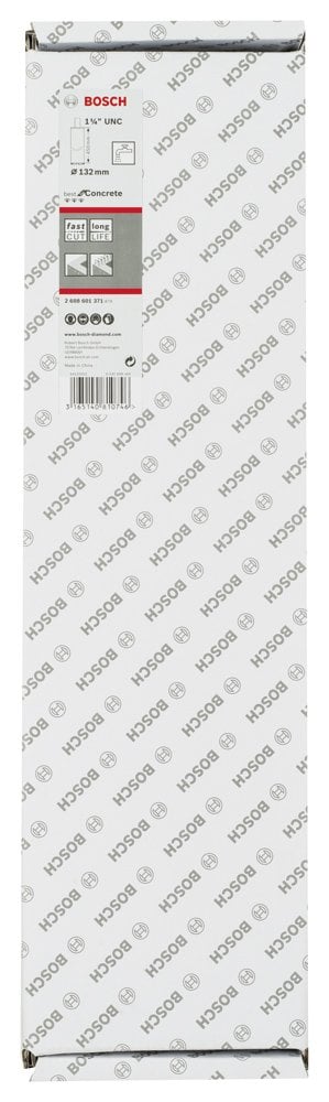 Bosch - Best Serisi Beton İçin 1 1/4'' UNC Girişli Elmas Sulu Karot Ucu 132 mm - Resim 2