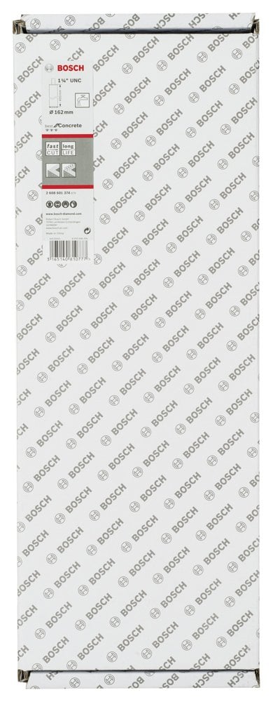 Bosch - Best Serisi Beton İçin 1 1/4'' UNC Girişli Elmas Sulu Karot Ucu 162 mm - Resim 2