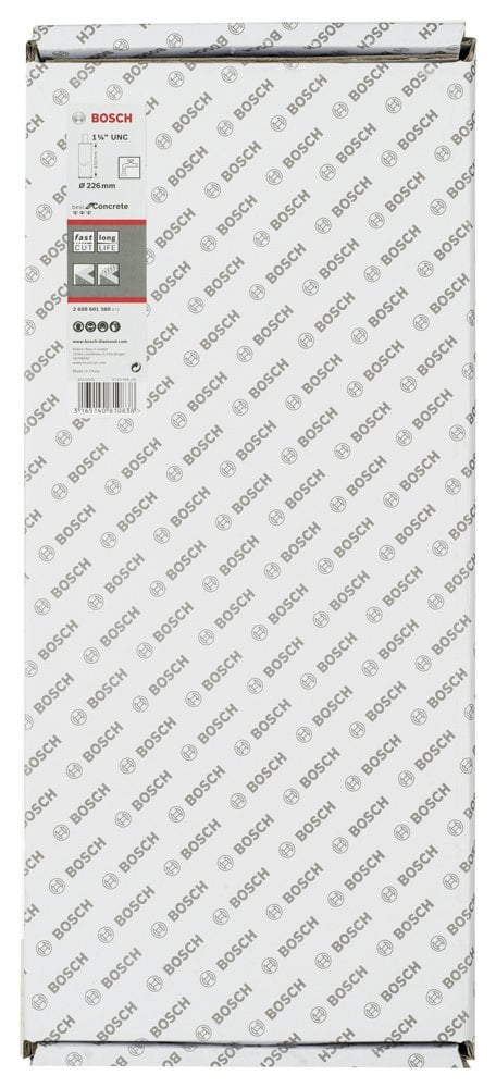 Bosch - Best Serisi Beton İçin 1 1/4'' UNC Girişli Elmas Sulu Karot Ucu 226 mm - Resim 2