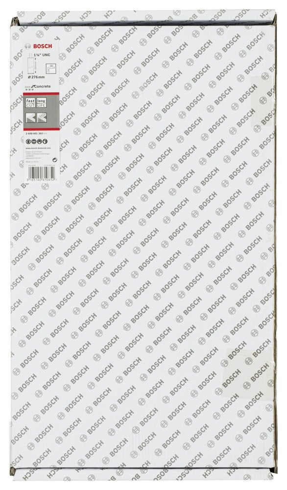 Bosch - Best Serisi Beton İçin 1 1/4'' UNC Girişli Elmas Sulu Karot Ucu 276 mm - Resim 2