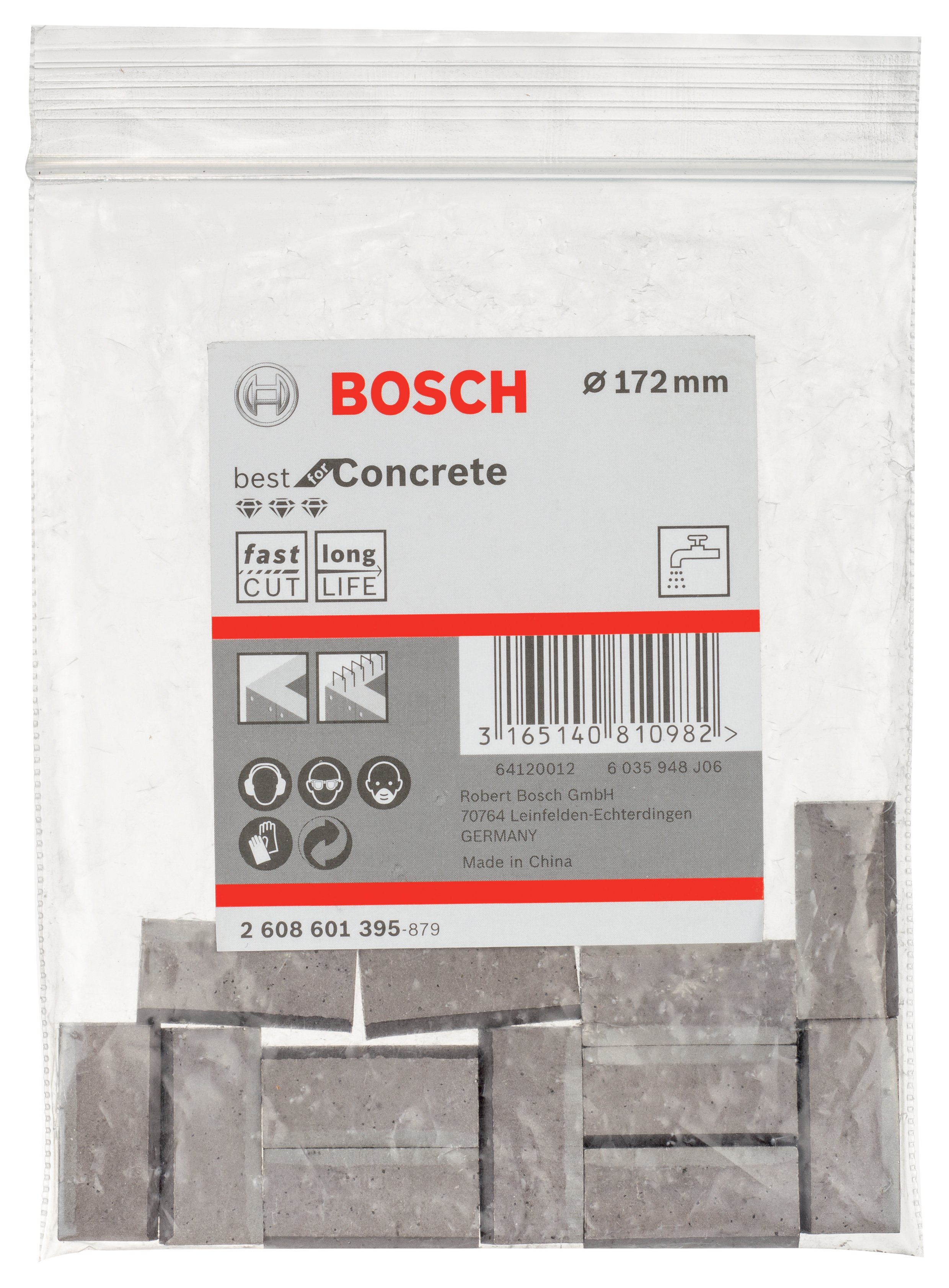 Bosch - Best Serisi Elmas Sulu Karot Uç Segmanı 172 mm İçin 12 Parça - Resim 2