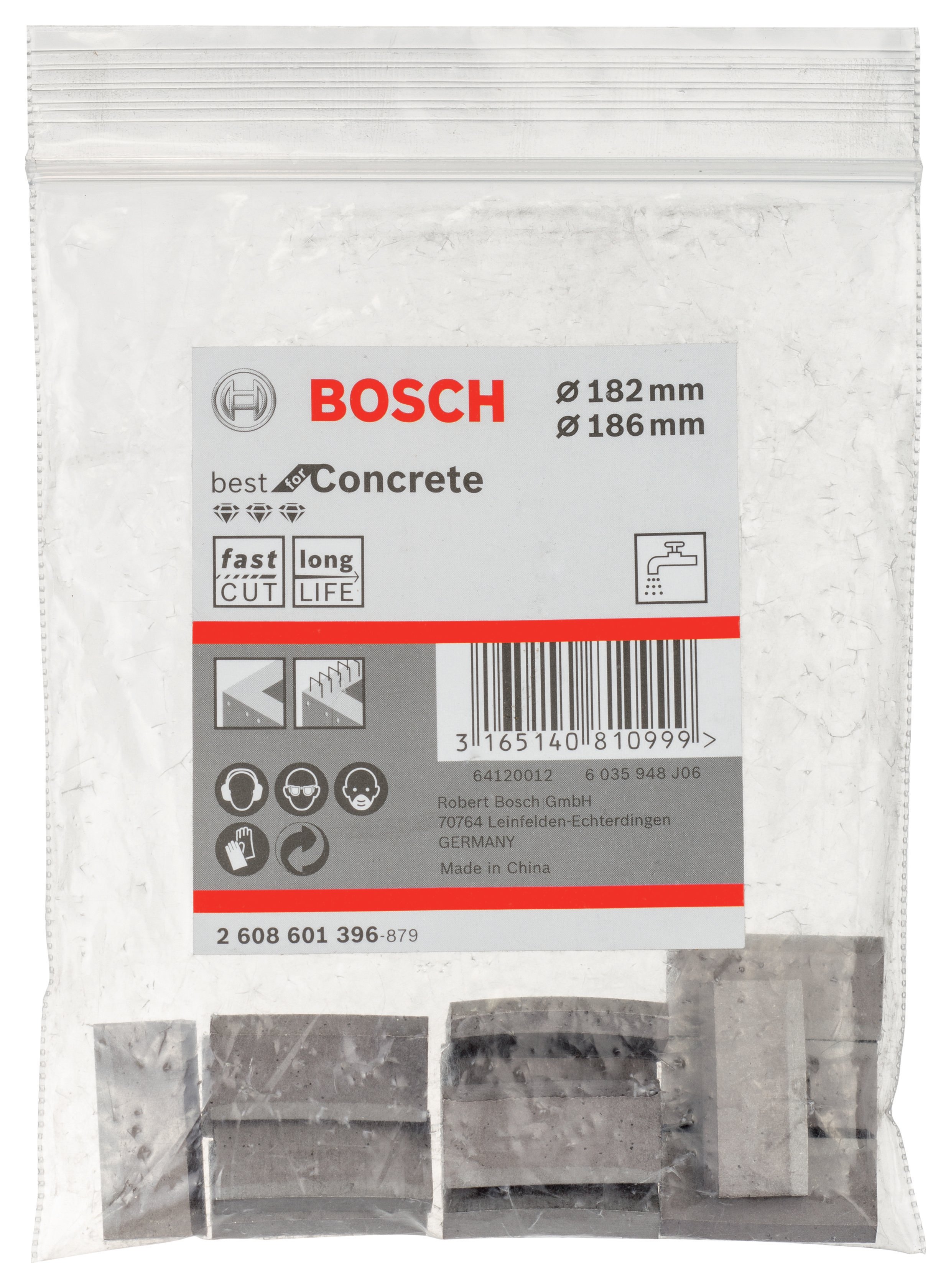 Bosch - Best Serisi Elmas Sulu Karot Uç Segman 182-186 mm İçin 13 Parça - Resim 2