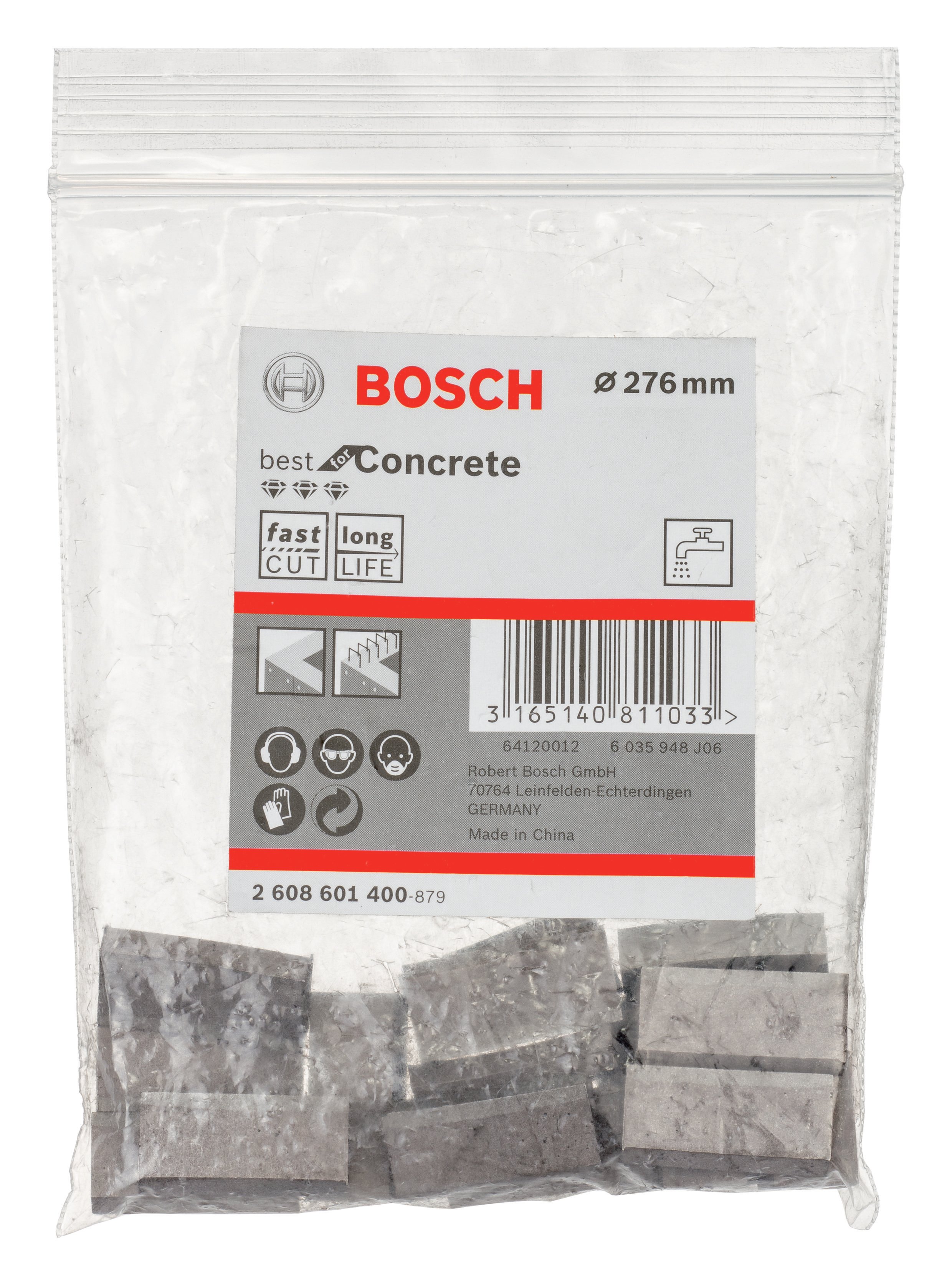 Bosch - Best Serisi Elmas Sulu Karot Uç Segmanı 276 mm İçin 17 Parça - Resim 2