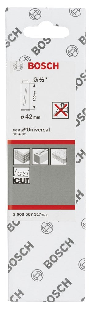 Bosch - Best Serisi G 1/2'' Girişli Kuru Karot Ucu 42*150 mm - Resim 2