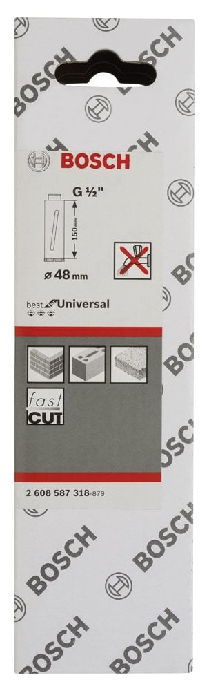 Bosch - Best Serisi G 1/2'' Girişli Kuru Karot Ucu 48*150 mm - Resim 2