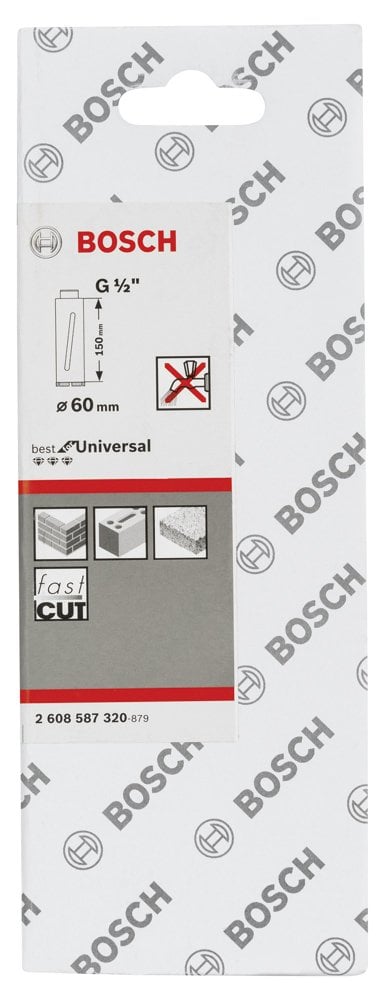 Bosch - Best Serisi G 1/2'' Girişli Kuru Karot Ucu 60*150 mm - Resim 2